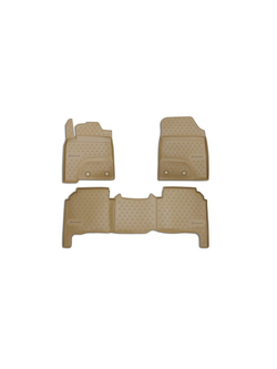 Коврики в салон для LEXUS LX570, 2012- 5 мест, 3 шт. (полиуретан,бежевые) NLC.29.20.212K
