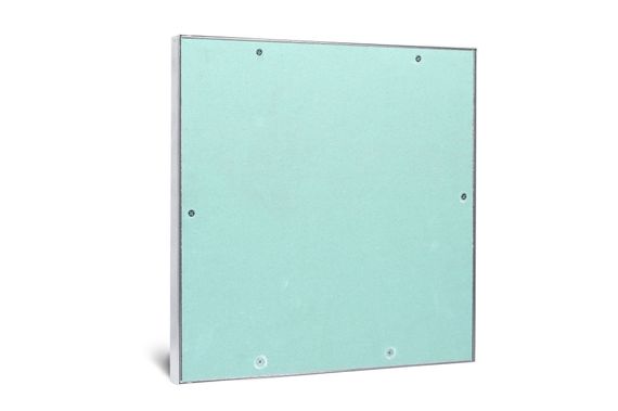 Люк под покраску Короб 150х150 мм (ШxВ, 15х15 см) с потайной петлей, алюминиевый, нажимной