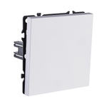 Выключатель кнопочный 1-клавишный 10А/250В, белый глянцевый Kollinger Eclipse EC-006WG