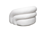 Кресло Garda Decor Монблан (Monblan) поворотное букле белое Hush000 93*90*70 см