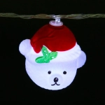 Гирлянда для дома «Медвежонок» 2м 10 ламп LED, 5*4 см прозр.пров.,1 реж, IP-20, Белый (возможность соединения)