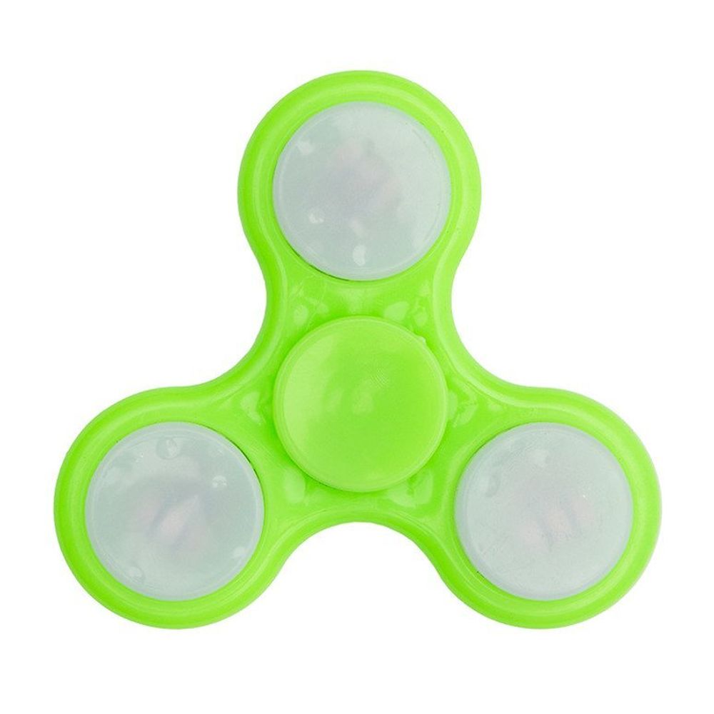 Спиннер светящийся, цвет зеленый