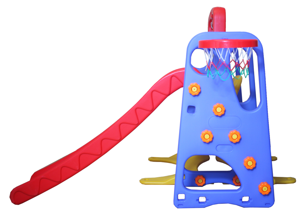 Детский комплекс Капризун с качелями и прямой горкой