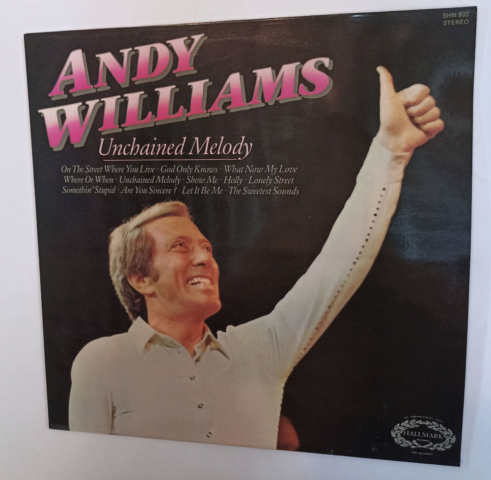Винтажная виниловая пластинка LP Andy Williams Unchained Melody (UK 1973)