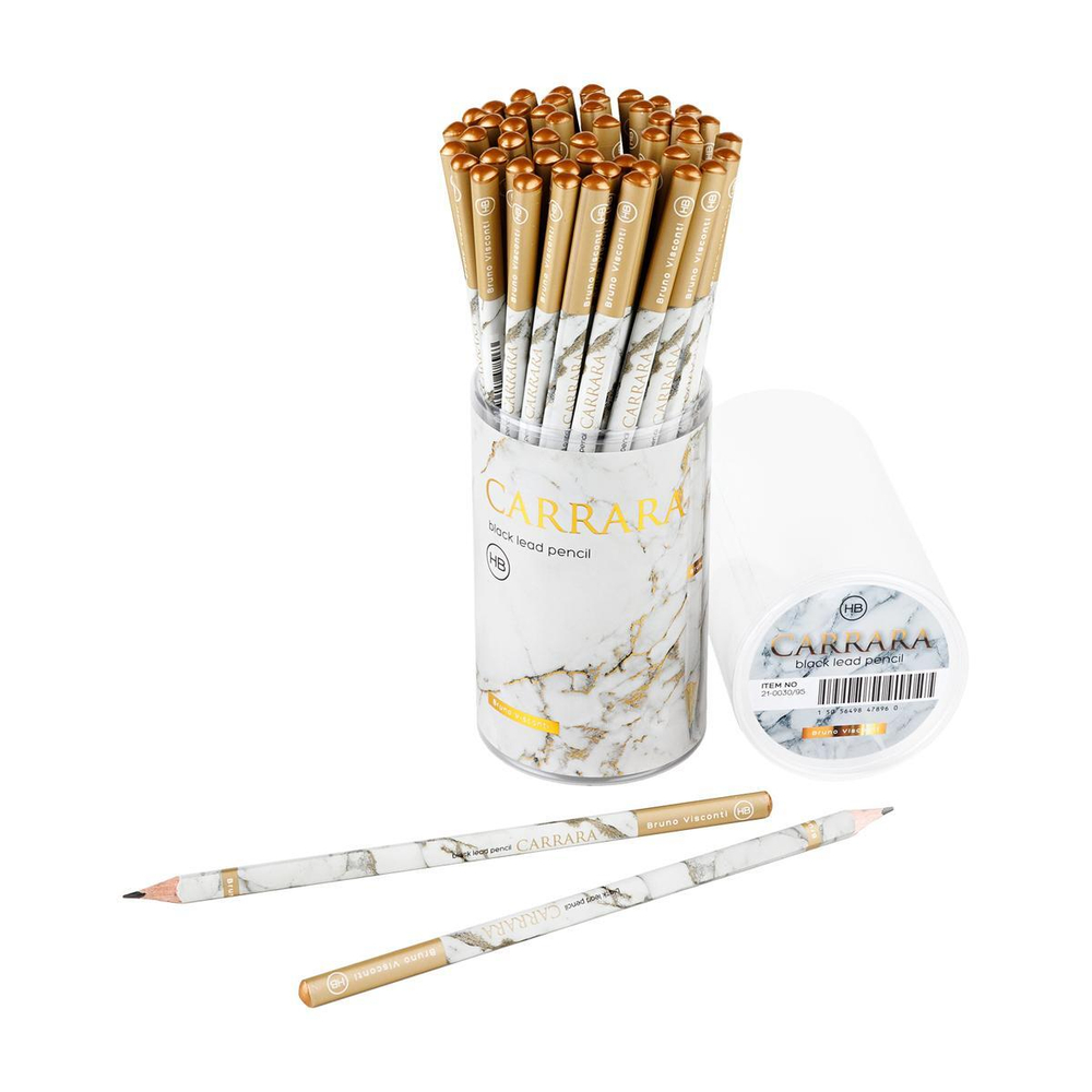 Карандаш ч/г НВ "Carrara. White" (BrunoVisconti)