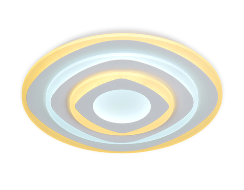 Потолочный светодиодный светильник с пультом FA788 WH белый 92W D500*60 (ПДУ РАДИО 2.4)