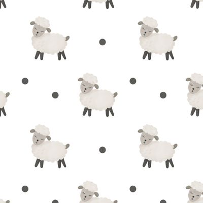 Акварельная овца