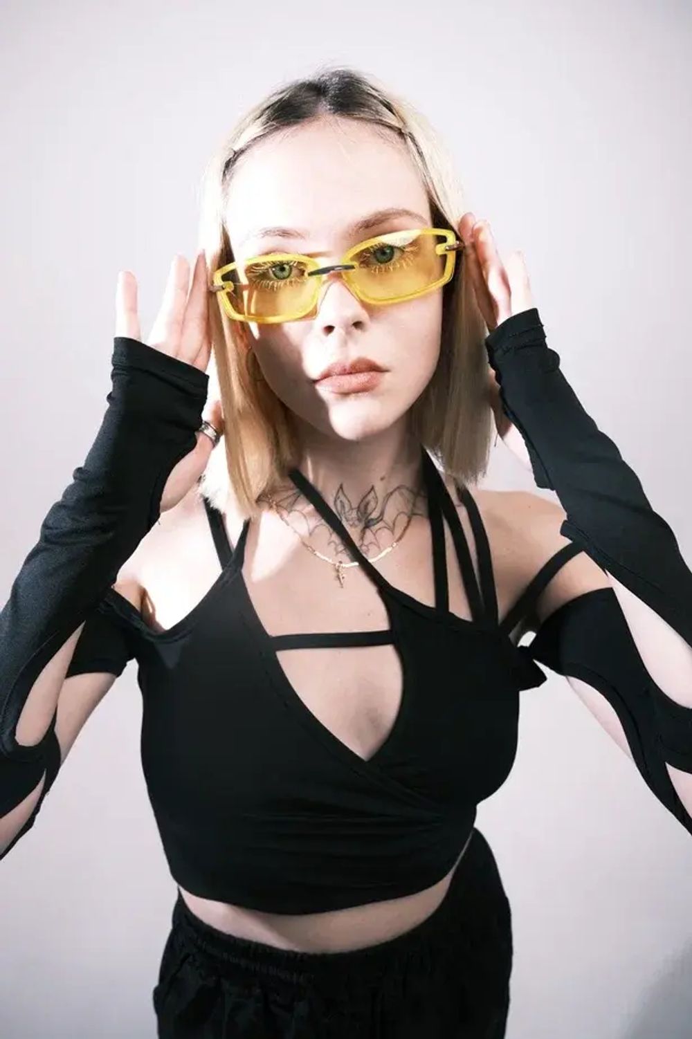 Очки солнцезащитные Funtome Turbofrance желтые