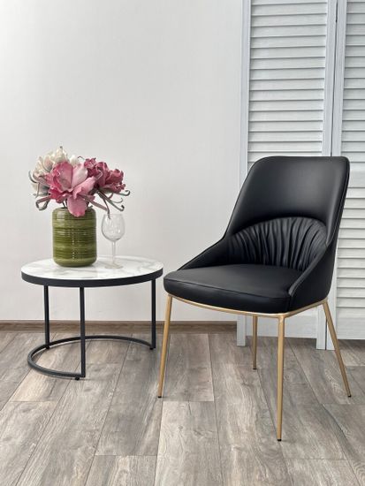 Стул ABRIOLA Black Ti-25, PU / бронзовый