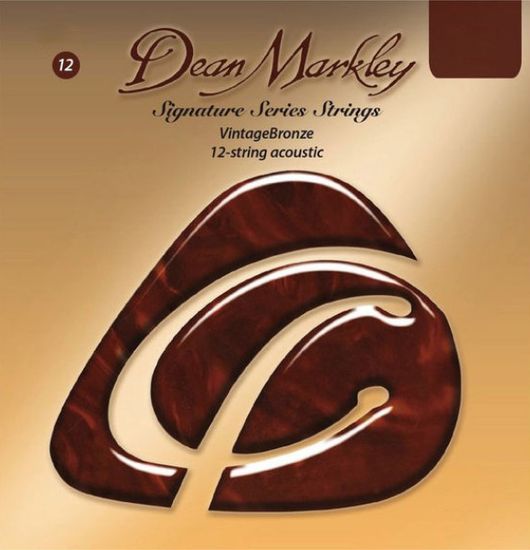 Струны для 12-струнной акустической гитары, 12-54, Dean Markley DM2206 Vintage Bronze