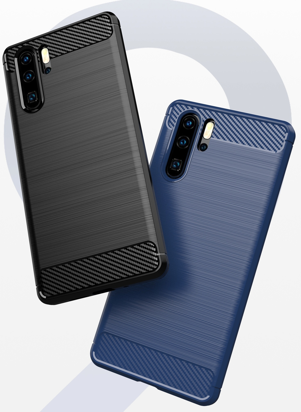 Чехол для Huawei P30 Pro цвет Blue (синий), серия Carbon от Caseport