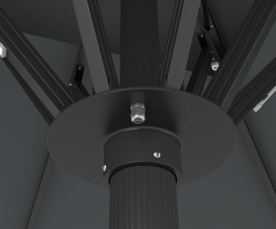 Зонт профессиональный Atlantic Solar 4000 антрацит/бежевый Турция