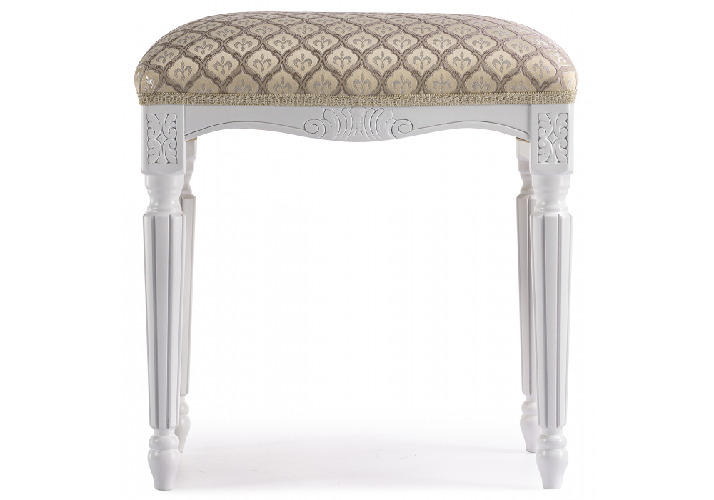 Банкетка Woodville Беттино белый, бежевый, ножки белые