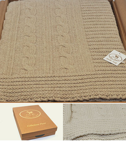 Плед 140х180 Treccia от CO.BI. серый Италия