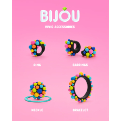 HEY CLAY - Пластилиновая масса БИЖУТЕРИЯ BIJOU 8-пак + аксессуары HCL8001