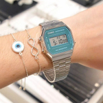 CASIO Women"s VINTAGE Series Blue Watch A168WEM-2