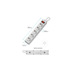 Сетевой фильтр DEFENDER ES, 5 розеток, 1,8 м, белый, 99481