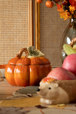 Конфетница 19х17см Anna Lafarg Light pumpkin Еж с тыквой