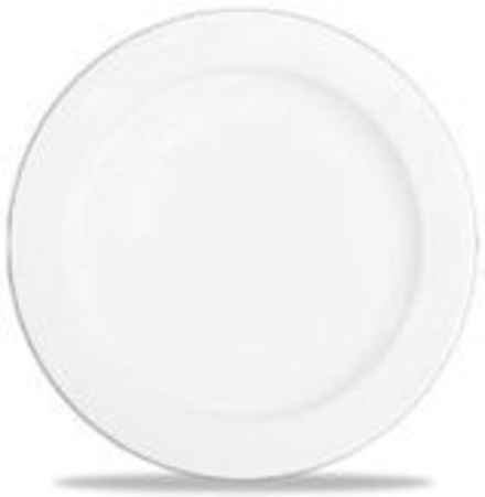 Тарелка плоская с римом, 20см White