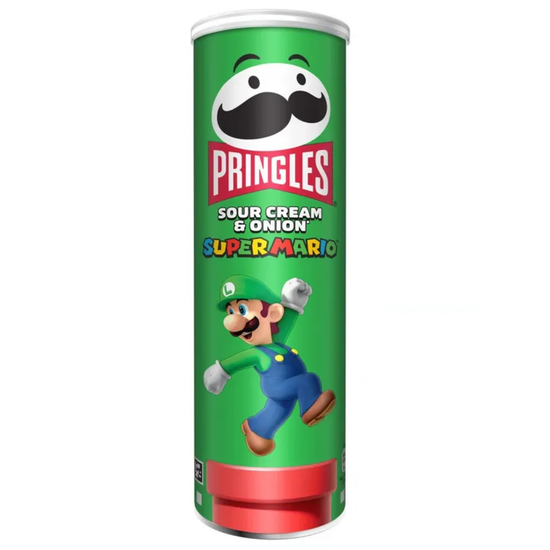 Чипсы Pringles Super Mario Сметана и Лук, 165гр