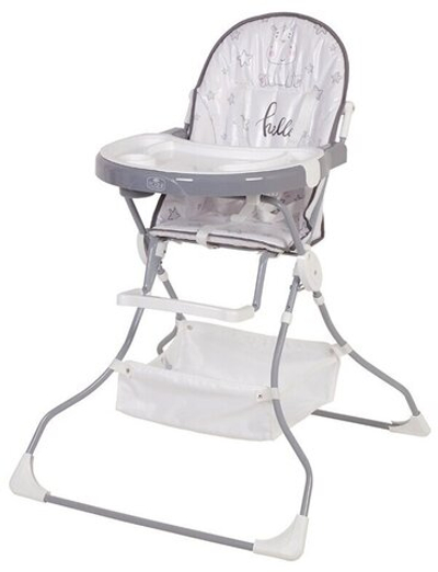Стульчик для кормления Polini kids 252 Бегемотик, серый