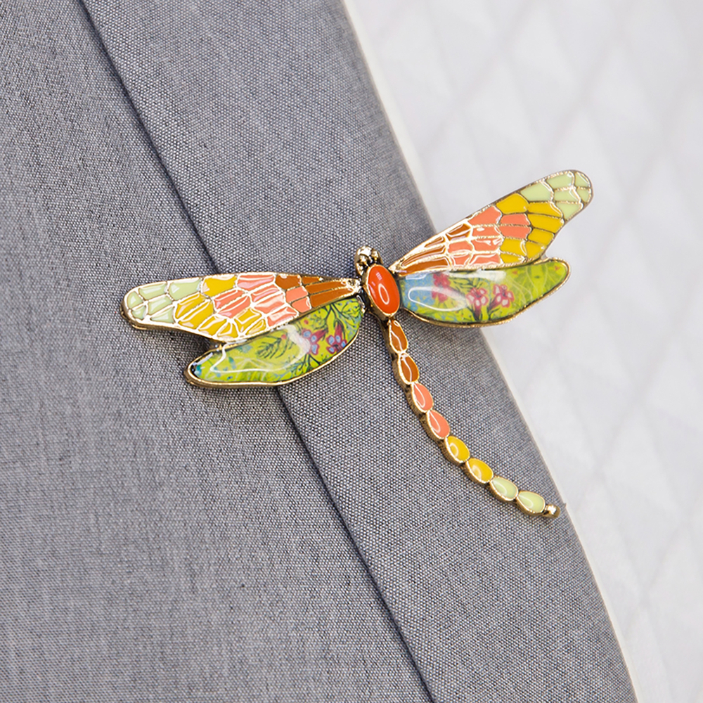 Брошь Shadore Стрекоза XZ0417.10 BR/G