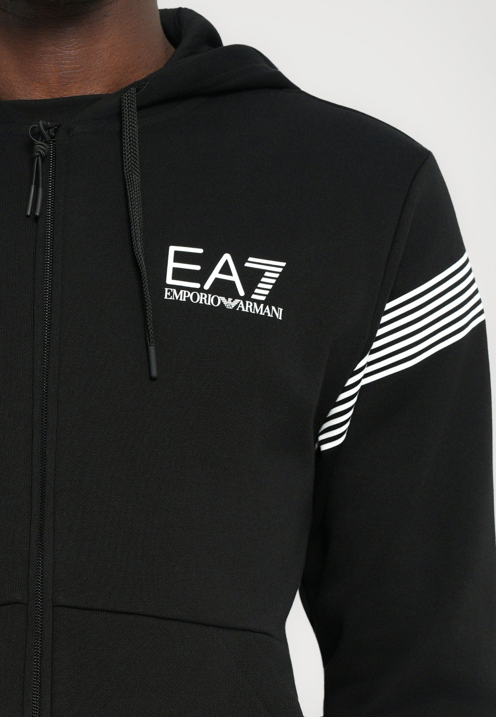 EA7 Emporio Armani Толстовка с капюшоном - Чёрный