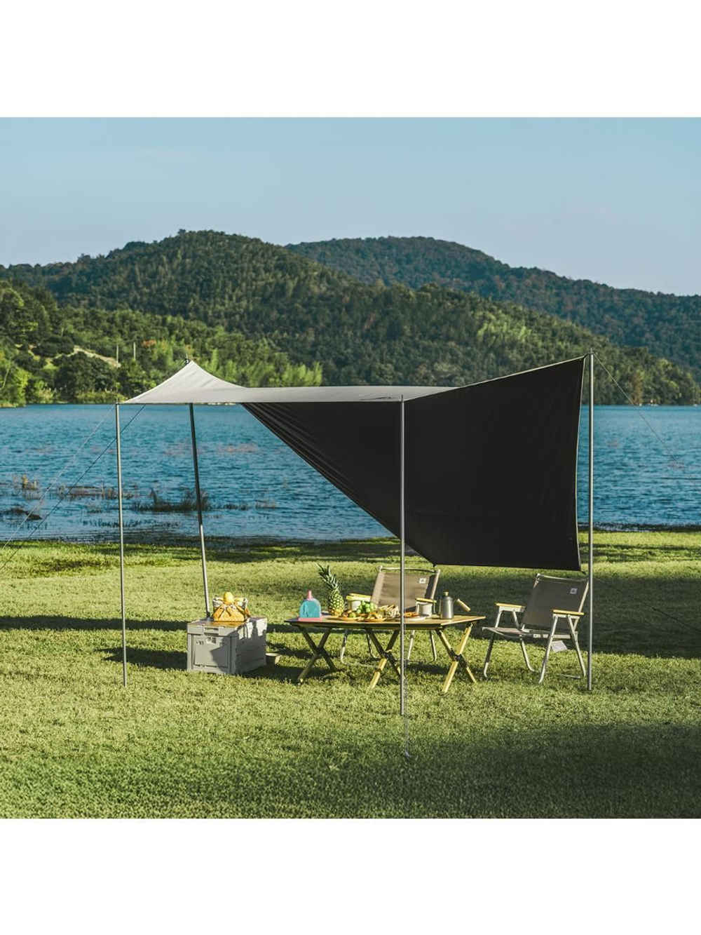 Палатка Naturehike Ango Automatic CNK2550WS010 трёхместная, большая, бежевая с коричневым