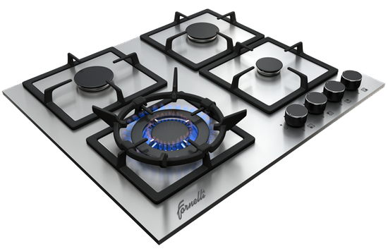 Газовая варочная панель Fornelli PGA 60 Quadro BL
