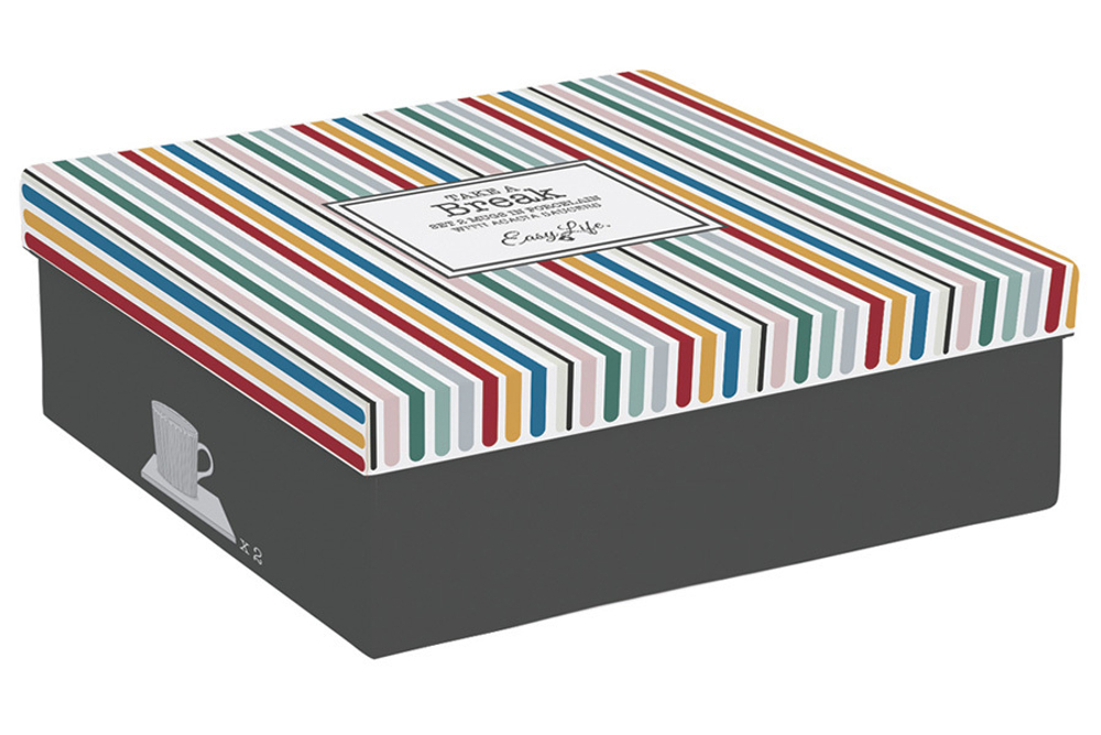 Набор кружек 2шт 380мл Easy Life Время отдыха чёрная и светло-оливковая