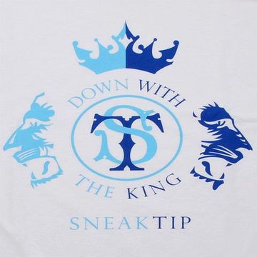 Футболка Sneaktip Down With The King белая