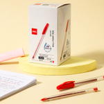 Ручка шариковая DELI "Q98", 1 мм, красная