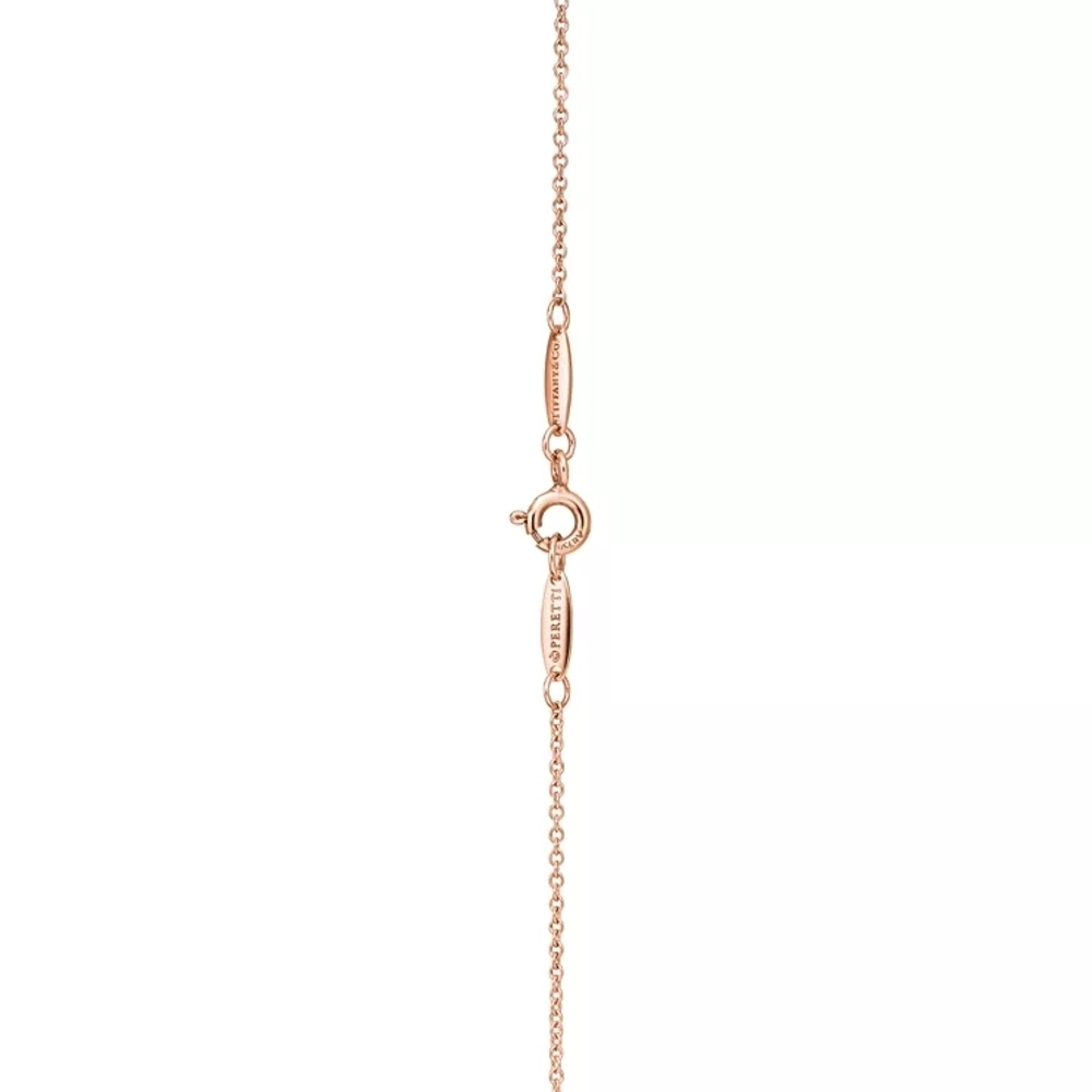 Подвеска из розового золота 18k,Tiffany ⚜️Open heart 16mm