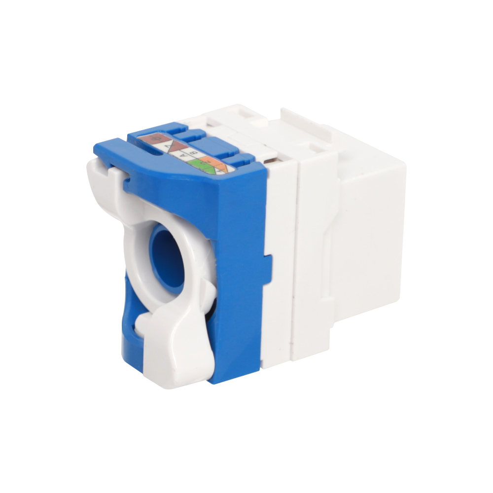 Модуль Keystone Toolless RJ45,  cat. 6,  UTP,  180 град.,  белый