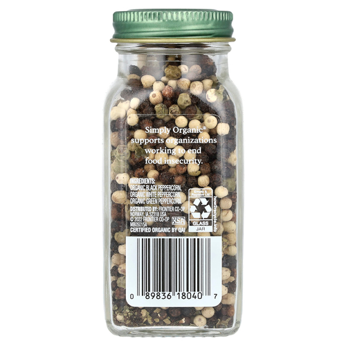 Simply Organic, смесь перцев горошком, 83 г (2,93 унции)