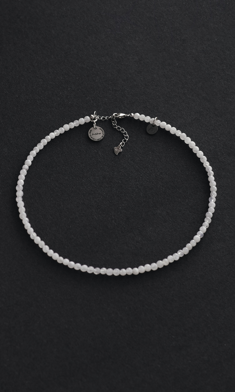 Браслет "Memo about Moon" двойной из природного лунного камня