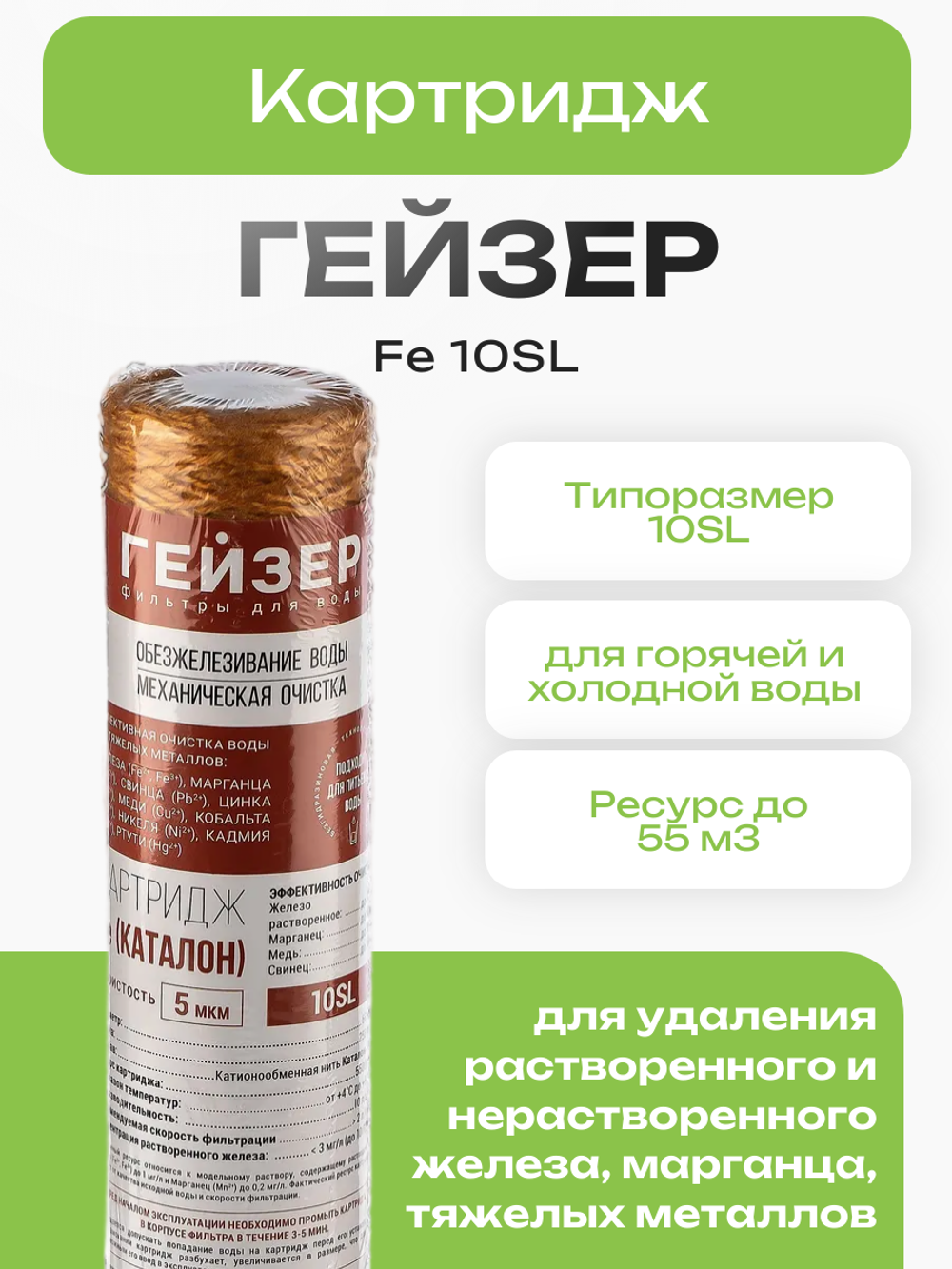 Картридж Гейзер Fe 10SL
