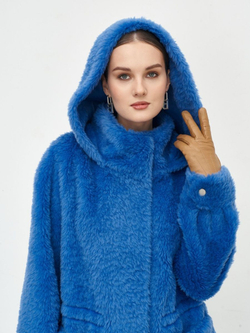 Шуба женская чебурашка тедди эко, SilverFox (арт. 1206)