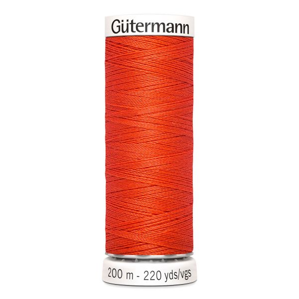 Нитки универсальные Gutermann Sew-all 100 (200 метров), 5 кат. | 155 яркий апельсин