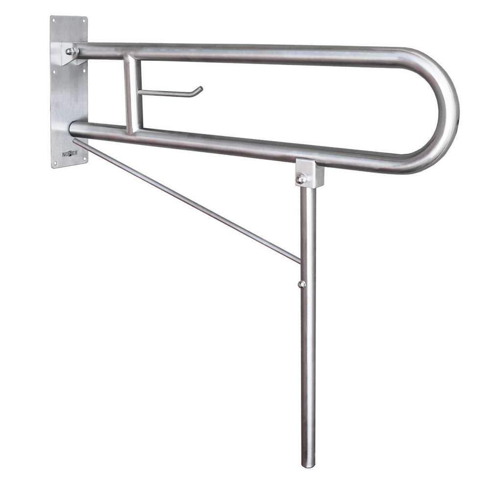 Поручень откидной 800 мм нерж. сталь NOFER 15206.B глянцевый