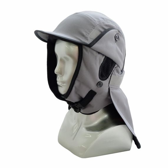 Каскетка Росомз RZ СУРГУТ CAP, защитная, с ветрозащитой, серая, арт. 93511