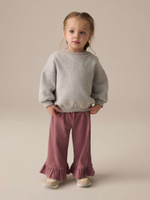 Брюки широкие с рюшами для девочки Next E35-621, Розовый