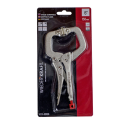 WDK-65036  Зажим плоский с фиксатором.  Струбцины сварочные. (241х90х25 мм)