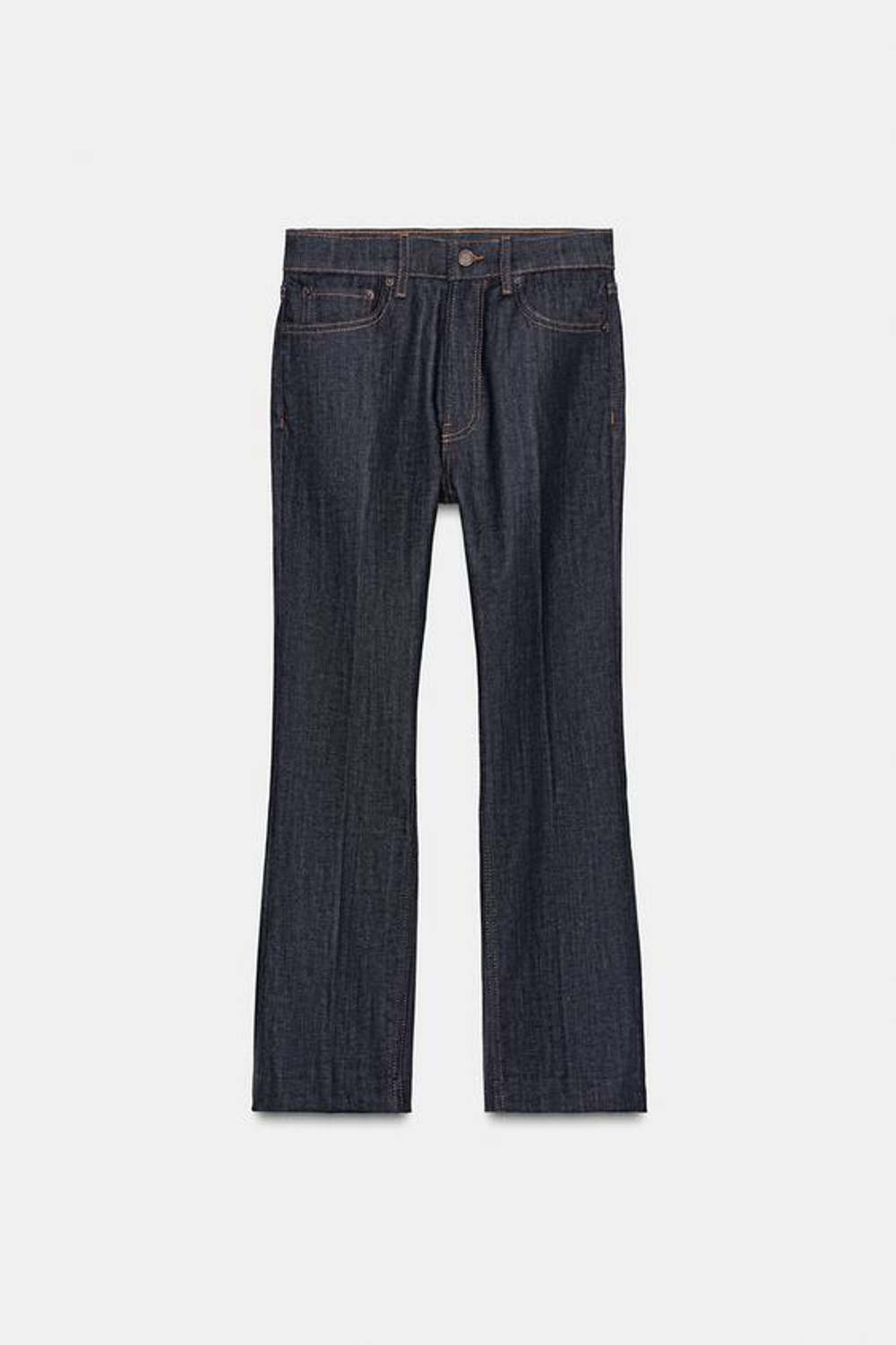 ZARA ДЖИНСЫ BOOTCUT СО СРЕДНЕЙ ПОСАДКОЙ — ZW COLLECTION, СИНИЙ