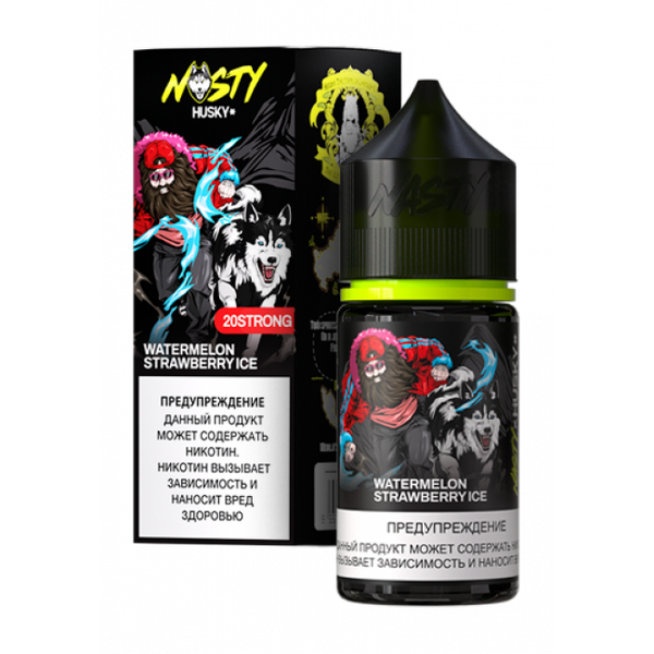 Купить Жидкость Nasty X Husky Import Salt 30 мл - Watermelon Strawberry Ice (Strong)