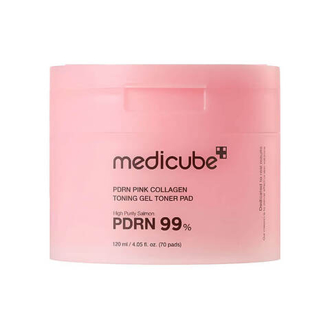 Тонер-пэды Medicube PDRN Pink Collagen Toning Gel Toner Pad 120 мл 70 шт