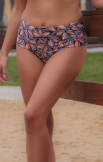 Плавки-слипы с узором в виде листьев (Размер: 6X) (Цвет: разноцветный)