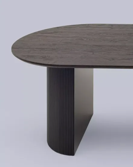 Стол обеденный Boston 200*100*75 темное дерево