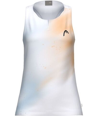 Женский топ теннисный Head Agility Tank - white/apricot