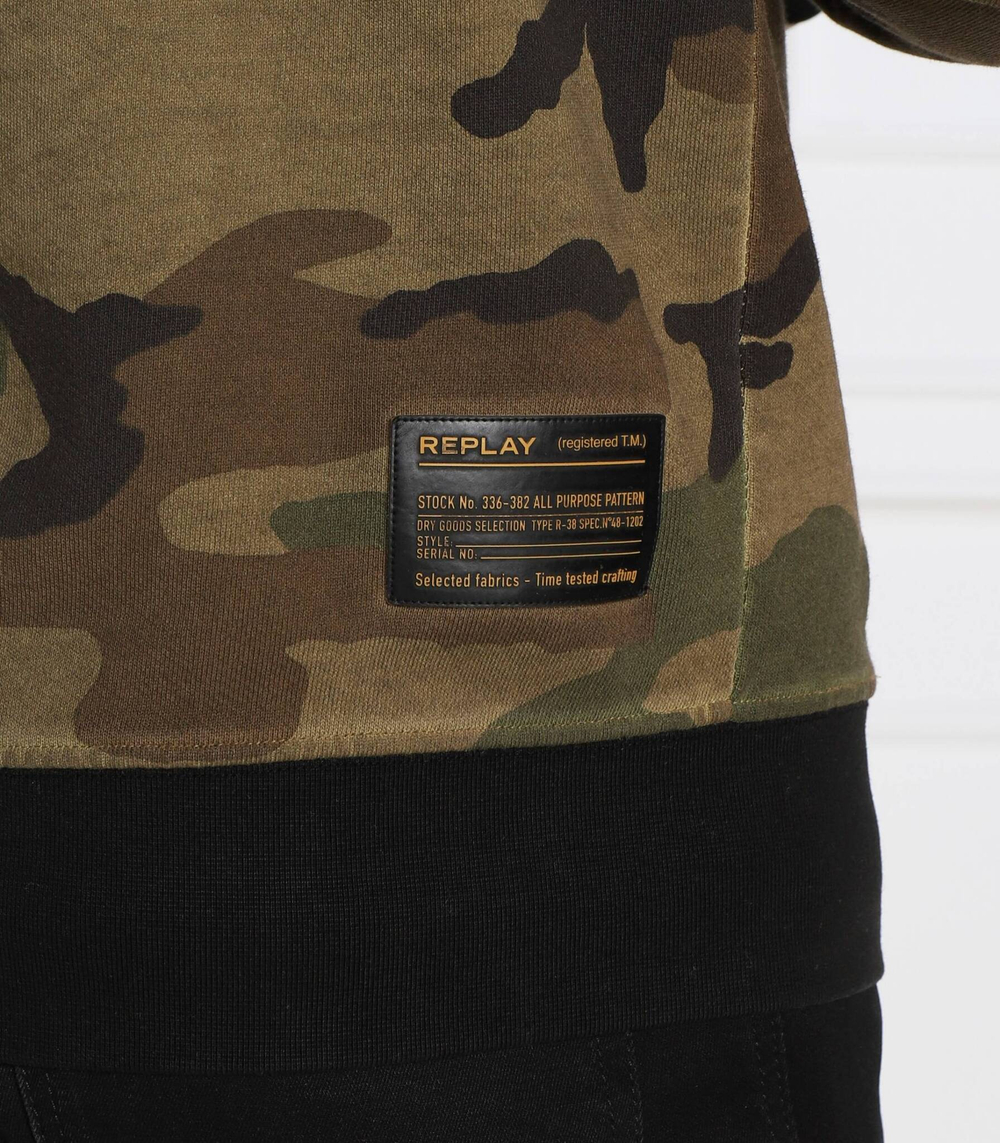 Худи Replay - хаки(M6275 .000.73750)